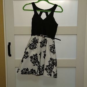 Beautiful black and white dress